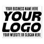 Grote zakelijke Logo, naam, website, slogan Rubberstempel (Afrduk)