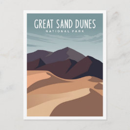 Grote Zandduin Nationaal Park Colorado Reis Briefkaart