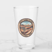 Grote zandduinen Nationaal Park Illustratie Reizen Glas (Voorkant)