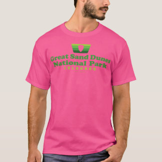 Grote Zandduinen Nationaal Park Retro Badge Arrowh T-shirt