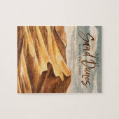 Grote Zandduinen Nationaal Park Waterverf Kunst Legpuzzel (Horizontaal)