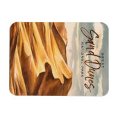 Grote Zandduinen Nationaal Park Waterverf Kunst Magneet (Horizontaal)