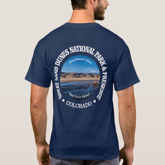 Grote zandduinen NP2 T-shirt (Achterkant)