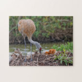 Grote zandkraan vader en kind legpuzzel (Horizontaal)