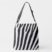 Grote Zebra-crossbody-Canvas tas (Achterkant)