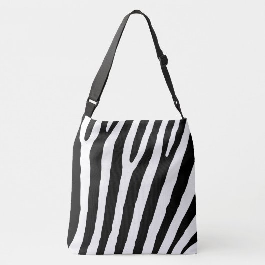 Grote Zebra-crossbody-Canvas tas (Achterkant)
