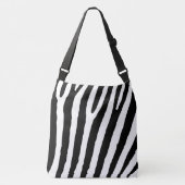 Grote Zebra-crossbody-Canvas tas (Voorkant)