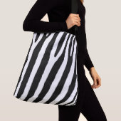 Grote Zebra-crossbody-Canvas tas (Dichtbij)