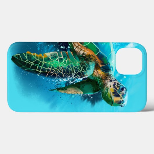 Grote zeeen schildpad Case-Mate iPhone case (Achterkant (horizontaal))
