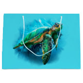 Grote zeeen schildpad groot cadeauzakje (Voorkant)