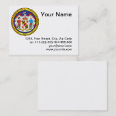 Grote zeehond van de staat Maryland Visitekaartje (Voorkant / Achterkant)