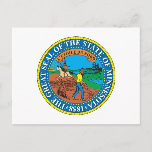 Grote zeehond van de staat Minnesota Briefkaart (Voorkant)