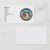 Grote zeehond van de staat Missouri Visitekaartje (Voorkant / Achterkant)