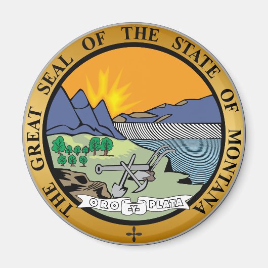 Grote zeehond van de staat Montana Magneet (Voorkant)