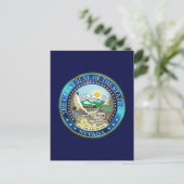 Grote zeehond van de staat Nevada Briefkaart (Staand voorkant)