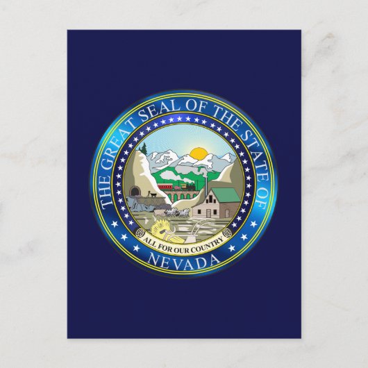 Grote zeehond van de staat Nevada Briefkaart (Voorkant)