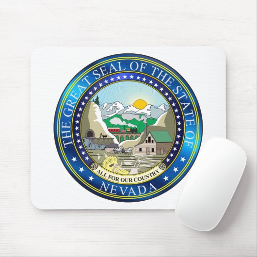 Grote zeehond van de staat Nevada Muismat (Met muis)