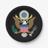 Grote zeehond van de Verenigde Staten Papieren Bordje (Voorkant)