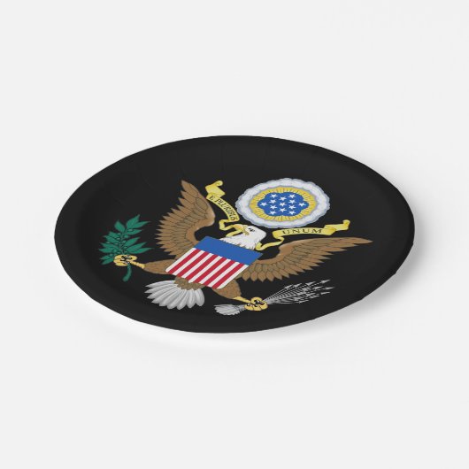 Grote zeehond van de Verenigde Staten Papieren Bordje (Gekanteld)