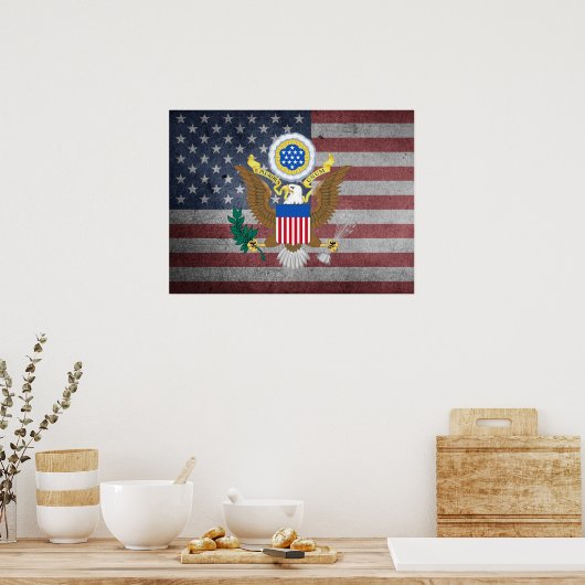 Grote zeehond van de Verenigde Staten Poster (Keuken)