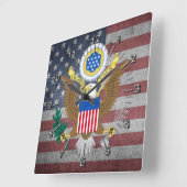 Grote zeehond van de Verenigde Staten Vierkante Klok (Hoek)