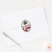 Grote zeehond van Guam Ronde Sticker (Envelop)
