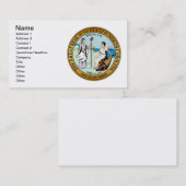 Grote zeehond van North Carolina Visitekaartje (Voorkant / Achterkant)