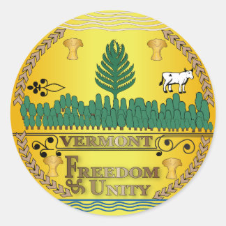 Grote zeehond van Vermont Ronde Sticker