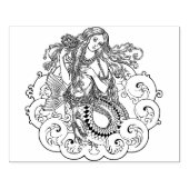 Grote zeemeermin Rubberstempel (Afrduk)