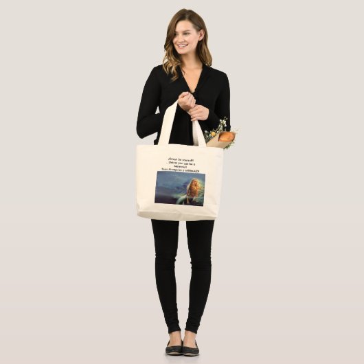 Grote zeemeermin-Tas Tote Bag (Voorkant (model))