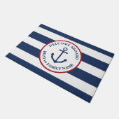 Grote zeemijlvis met een steeltje aan boord deurmat (Schuin)