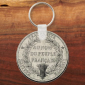  Grote Zegel in Frankrijk Sleutelhanger (Voorkant)