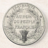  Grote Zegel in Frankrijk Zandsteen Onderzetter (Voorkant)