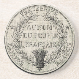  Grote Zegel in Frankrijk Zandsteen Onderzetter