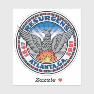 Grote zegel van Atlanta Georgia Sticker