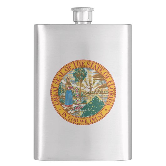 Grote zegel van de staat Florida Flacon (Voorkant)