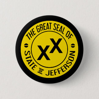 Grote zegel van de staat Jefferson Button Badge