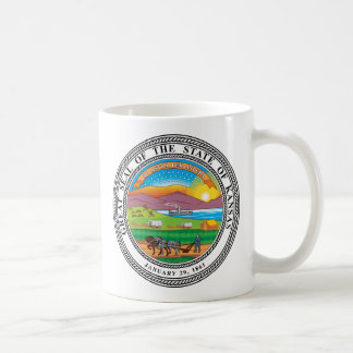 Grote zegel van de staat Kansas Koffiemok