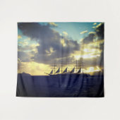 Grote zeilboot wandkleed (Voorkant (horizontaal))