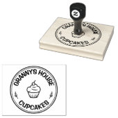 Grote zelfgemaakte food bakkerij gepersonaliseerde rubberstempel (Gestempeld)
