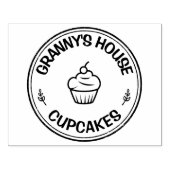 Grote zelfgemaakte food bakkerij gepersonaliseerde rubberstempel (Afrduk)