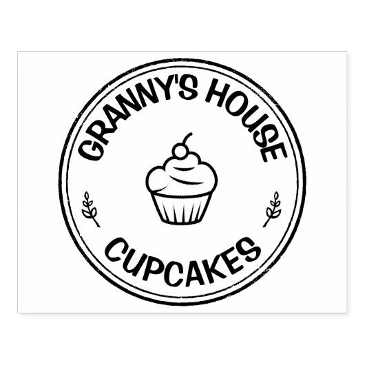 Grote zelfgemaakte food bakkerij gepersonaliseerde rubberstempel (Afrduk)