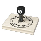 Grote zelfgemaakte food bakkerij gepersonaliseerde rubberstempel (Stempel)