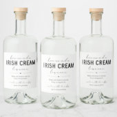 Grote zelfgemaakte Irish Cream Likeur Bottle Label Likeurfles Etiket (Flessen)