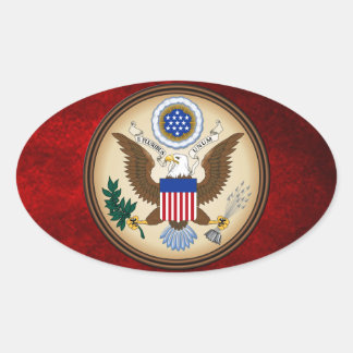 GROTE ZETEL VAN DE VERENIGDE STATEN OVALE STICKER