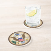 GROTE ZETEL VAN DE VERENIGDE STATEN ZANDSTEEN ONDERZETTER (Zijkant)