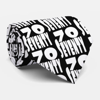 Grote zeventig in grote letters BIG 70 Stropdas