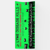 Grote ziekte van Lyme doodt protestbord Spandoek (Verticaal)