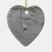 Grote Zilverreiger Keramisch Ornament (Rechts)