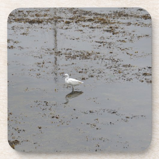 Grote Zilverreiger Onderzetter (Voorkant)